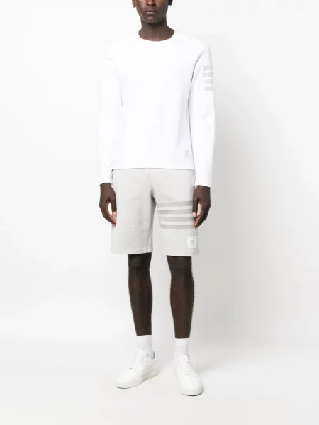Ilgas marškinėliai Thom Browne balta