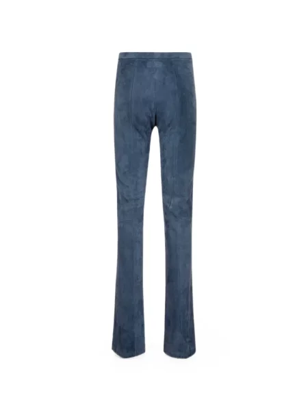 Pantaloni Stouls din piele de căprioară albastru