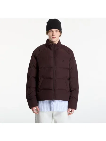 Bunda Fred Perry s raglánovými rukávy hnědá