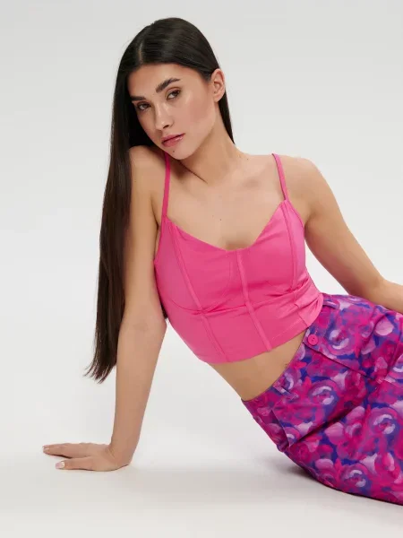 Трапеция юбка мини Sinsay