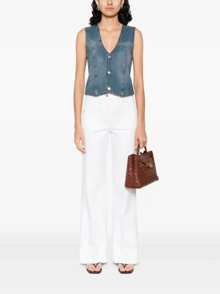 Blugi Victoria Beckham alb