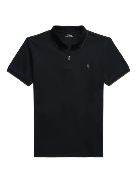 Șapcă Polo Ralph Lauren de mătase cu broderie cu dungi negru