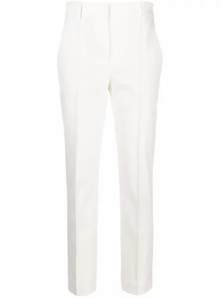 Decupat pantaloni Brunello Cucinelli alb
