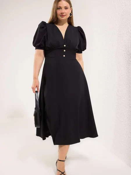 Trendyol Curve Šaty černá