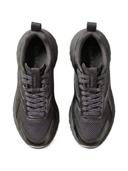 Sneakerși Calvin Klein plasă gri