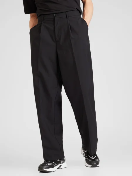 WEEKDAY Pantaloni cutați Uno' negru