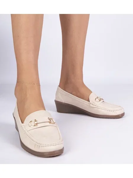 Loafers D/ceo na klínovém podpatku