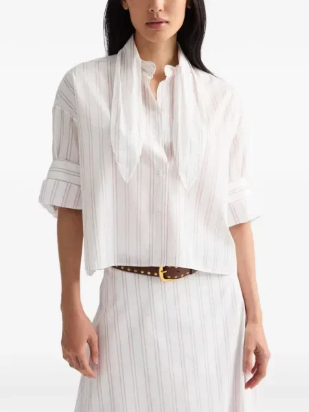 Koszula w paski Twp w paski wiązana biała
