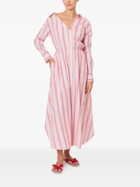Rochie Rosie Assoulin cu dungi roz