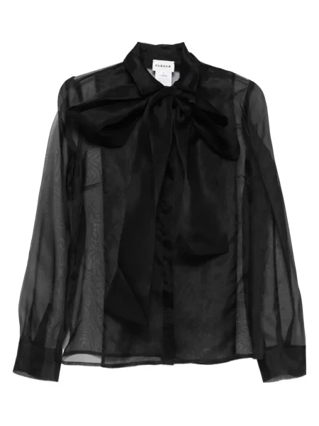 Bluză P.a.r.o.s.h. cu funde transparente negru