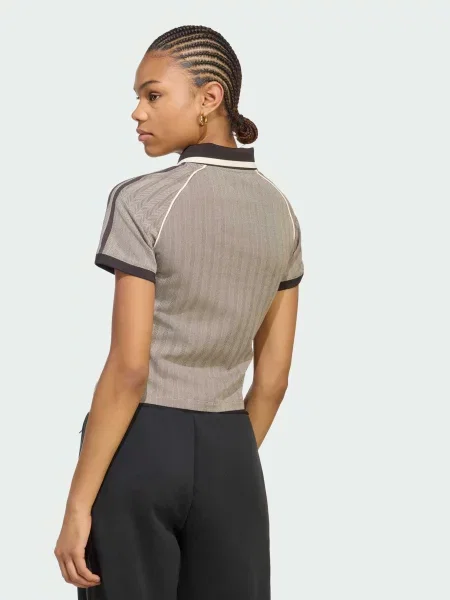Поло Adidas коричневое