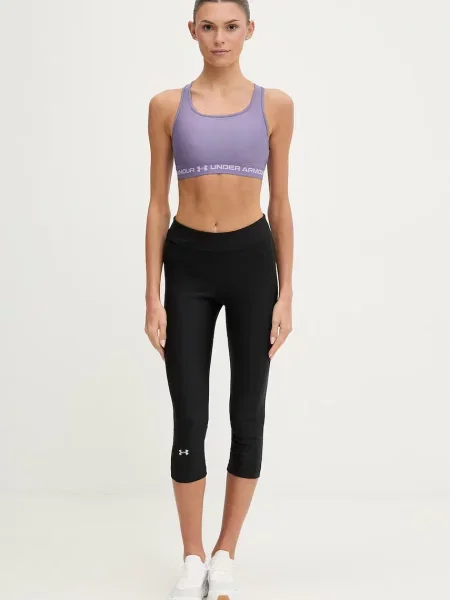 Under Armour sportovní podprsenka UA Crossback fialová