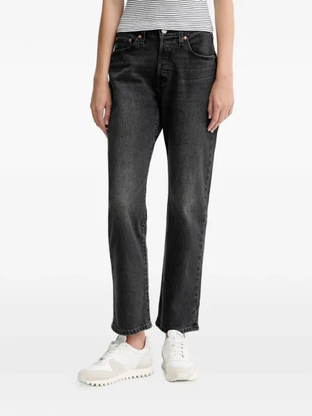 Blugi drepți Levi's® cu dungi negru