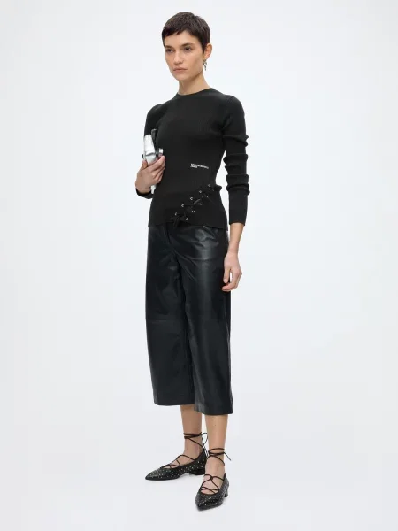 KARL LAGERFELD JEANS Sveter / biela čierna