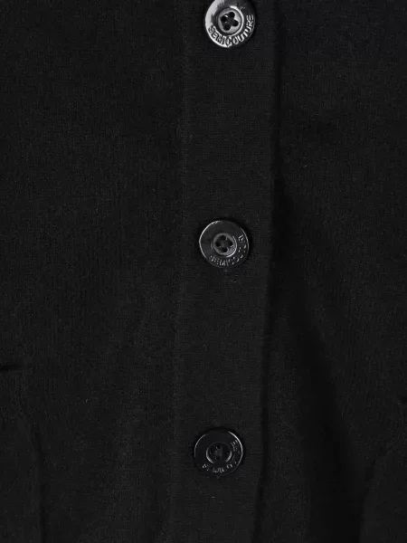 Cardigan Semicouture cu decolteu în V negru
