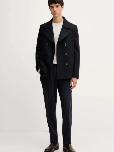 Пальто з додаванням вовни PS Paul Smith синій