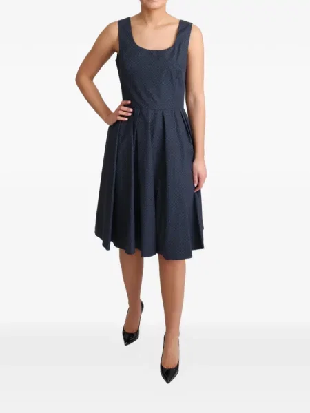 Rochie midi Dolce & Gabbana cu buline albastru