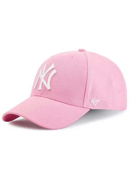Kepurė su snapeliu 47 Brand New York Yankees Rose rožinė