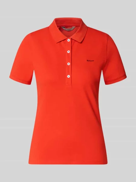 Koszulka polo o kroju slim fit z naszywanym logo Gant