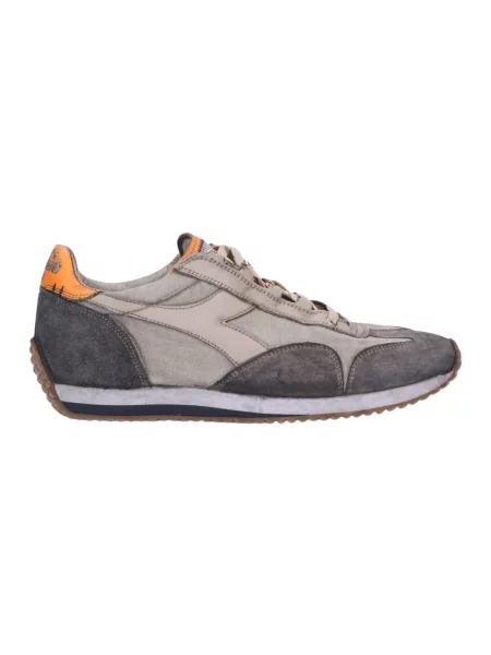 Sneakersy Diadora zamszowe z kamieniami szare