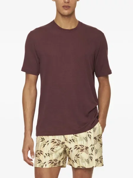 Tricou Orlebar Brown scurt roșu