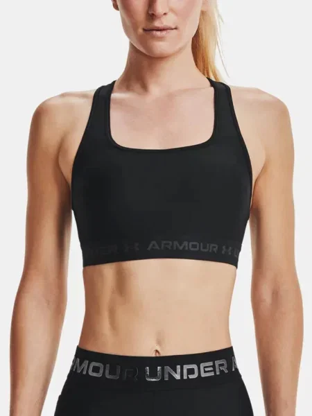Stanik Under Armour Crossback Mid Bra Black S czarny