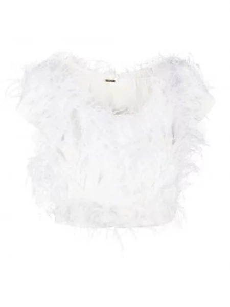 Top Cult Gaia w piórka biały