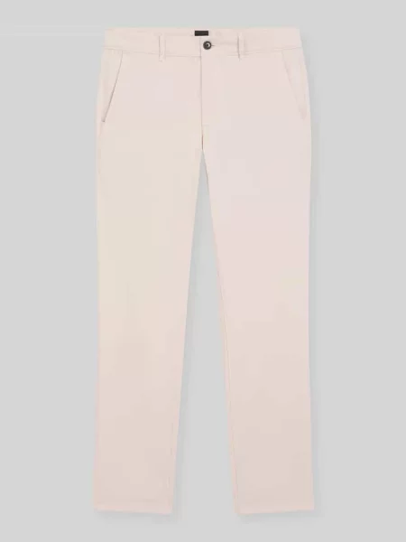 Chinos o kroju slim fit z mieszanki bawełny Boss Orange różowe