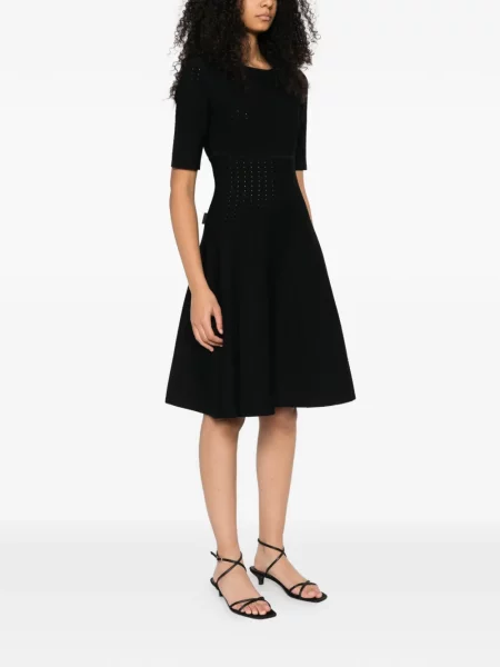 Rochie mini Hervé Léger scurtă de costum negru