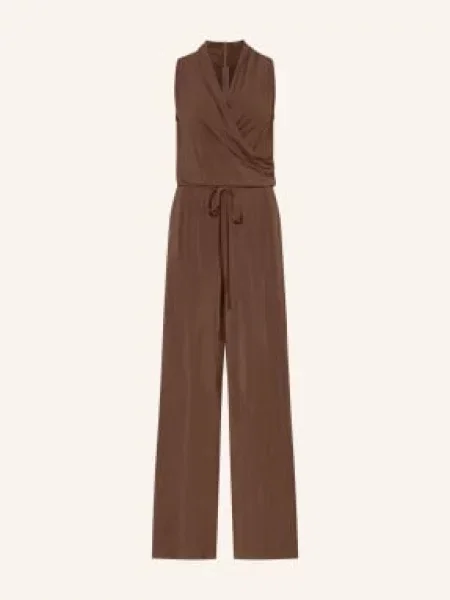 Weekend Max Mara Kombinezon Z Dżerseju Tropico W Stylu Kopertowym braun