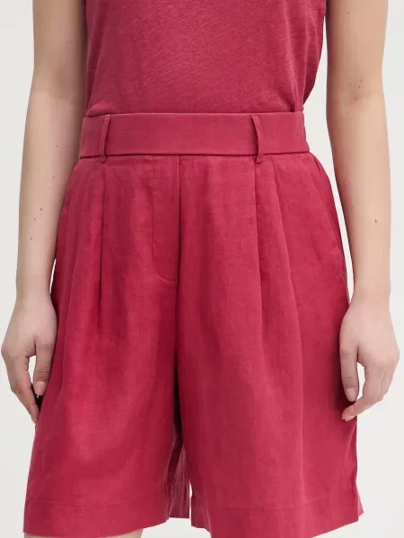 United Colors of Benetton pantaloni scurți pentru femei din in