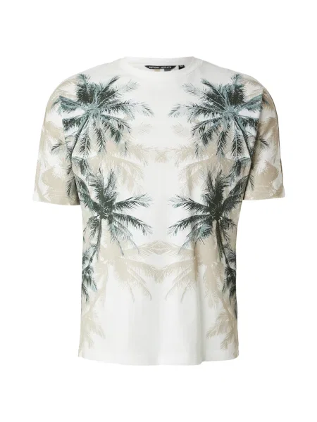 ANTONY MORATO Tricou nisipiu / verde închis / natural alb