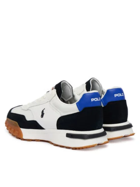POLO RALPH LAUREN Sneakers tornacipő ELDRIDGE-SK-LTL | zamsz bőr hozzáadásával fehér