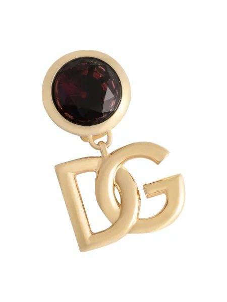 Kolczyki Dolce And Gabbana z logo żółte