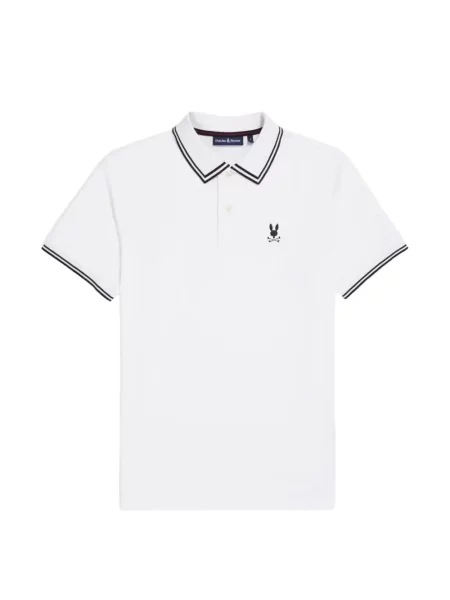Polo marškinėliai Psycho Bunny balta