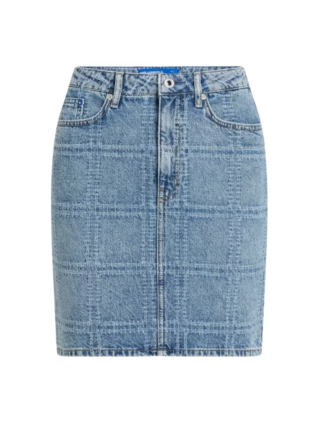 Karl Lagerfeld Jeans Spódnica jeansowa niebieski