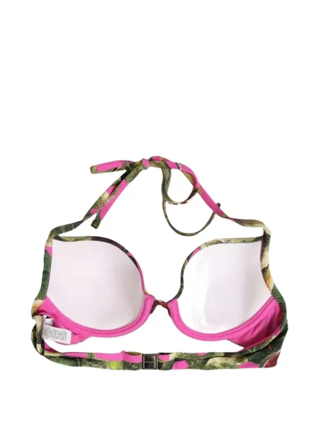 Τοπ Dolce & Gabbana με σχέδιο με halter λαιμόκοψη ροζ