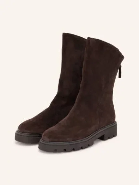 Mrs & Hugs Boots tmavě hnědá