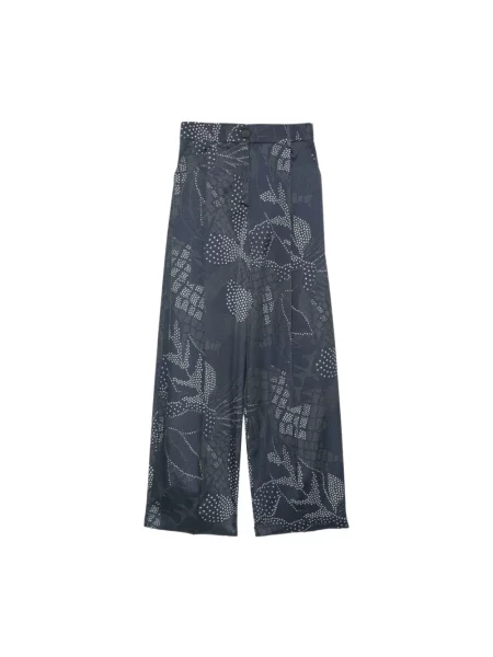 Spodnie Emporio Armani niebieskie