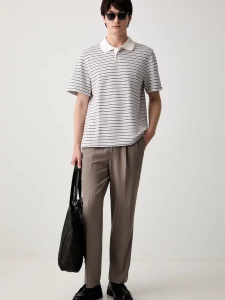 Tricou polo Les Deux bej