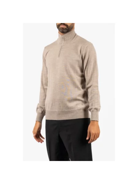 Sweter z golfem Brooksfield beżowy