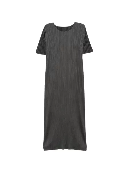 Scurt rochie midi Pleats Please Issey Miyake gri