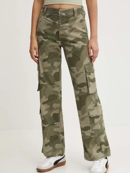 Hlače Hollister Co. zelena