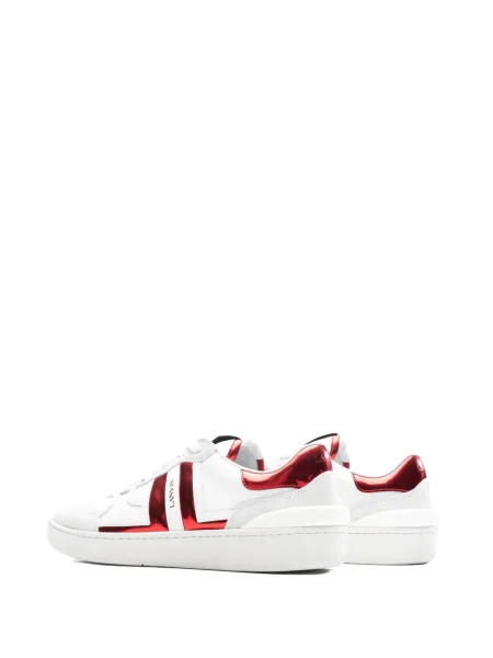 Sneakerși Lanvin cu dungi alb