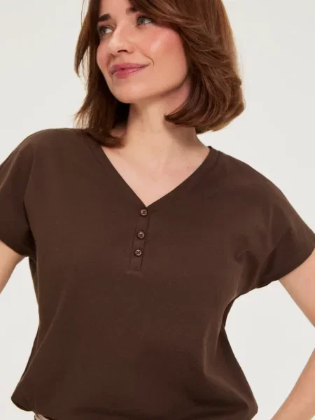 Tricou Marisse maro