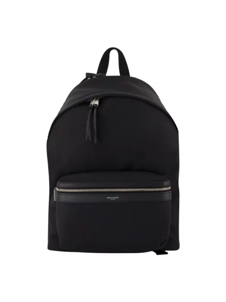 Torba Saint Laurent skórzana w miejskim stylu czarna