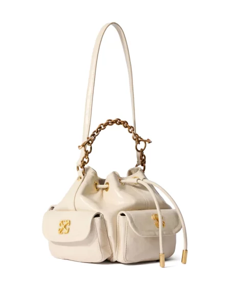 Geantă bucket Off-white alb