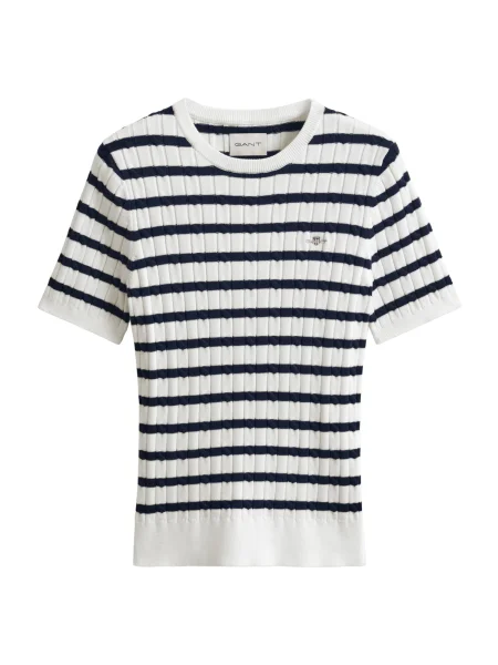 GANT Pulover negru alb