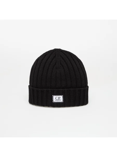 Șapcă C.P. Company Knit Cap Black Universal negru