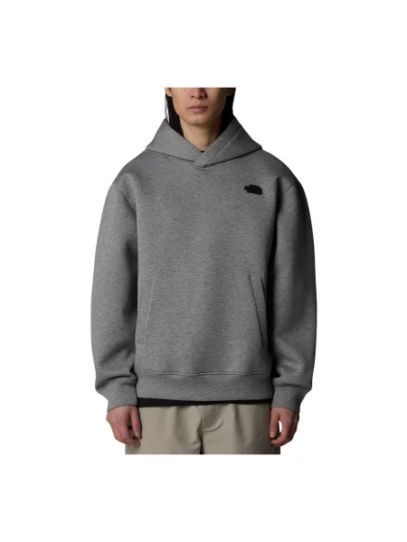 Bluza z kapturem The North Face z kapturem szara